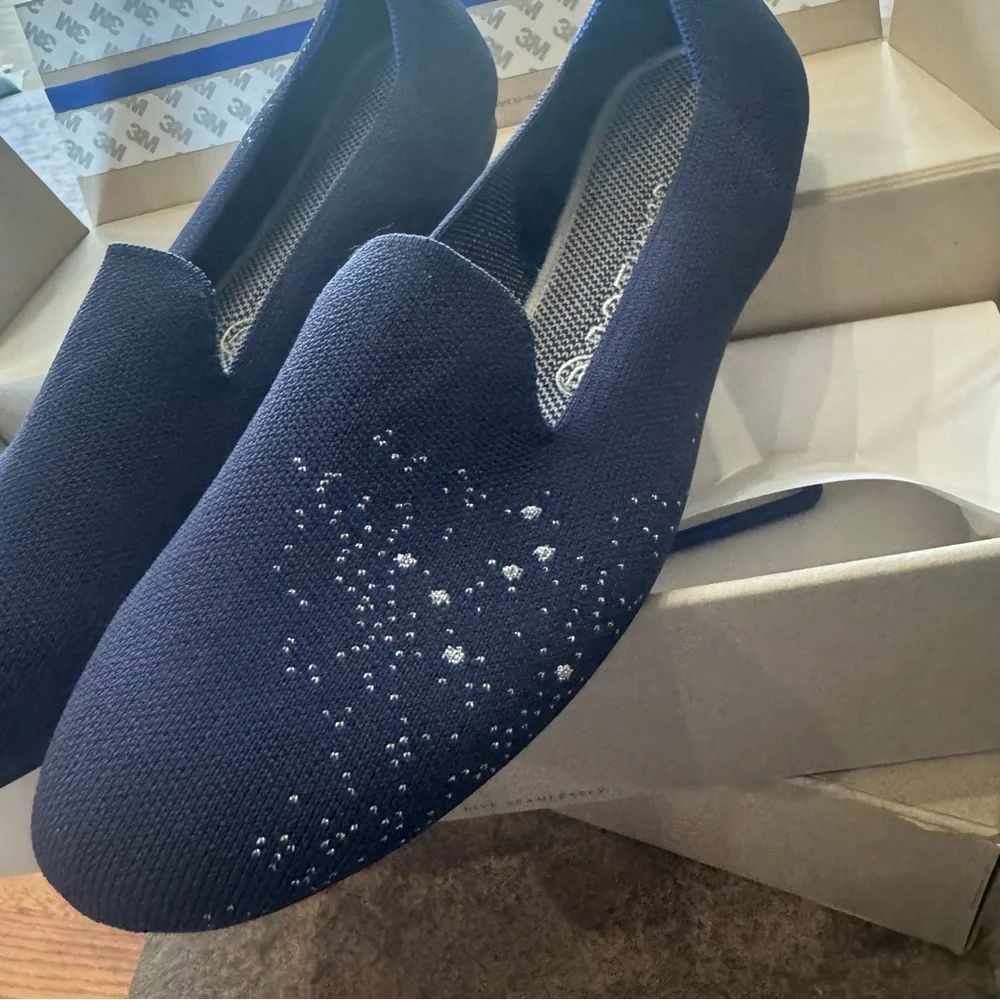 Rothy's The Capricorn Loafer Navy Blue Zodiac Flats